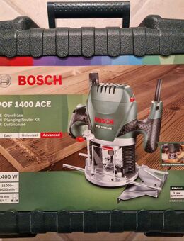 Fräse Bosch POF 1400 ACE mit Koffer, Montageteller, 5 Fräsköpfen - Berlin Marzahn-Hellersdorf