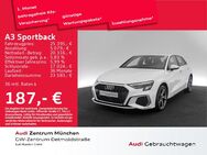 Audi A3, Sportback 40 TFSI e S line, Jahr 2022 - München