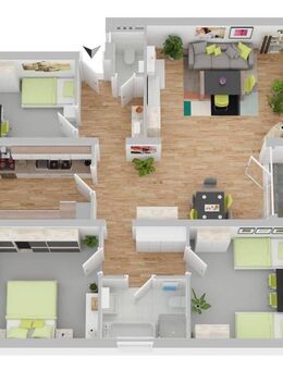 Geräumige 4-Zimmer-Wohnung in ruhiger Lage mit großem Gemeinschaftsgarten - Rösrath