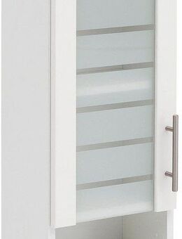Schildmeyer Hängeschrank Nikosia Breite 30 cm, mit Glastür, hochwertige MDF-Fronten, Metallgriff