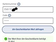 Gutschein DM Drogeriemarkt, Wert 25 Euro - Oberkochen