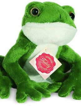 Teddy Hermann® Kuscheltier Frosch, 15 cm, zum Teil aus recyceltem Material