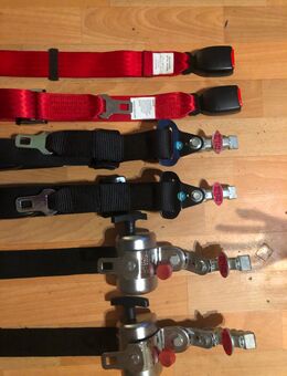 Retraktoren, Amf Bruns, für Smartfloor, 2 x Retraktor, 2 Feststellgurte, 1 Beckengurt Rot, Neuwertig - Dietzenbach