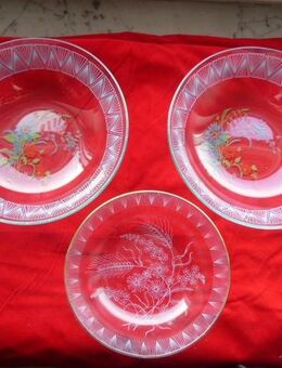 Filigranglas Glas 3 Dessertschalen zus. 3,- Schälchen Vintage - Flensburg