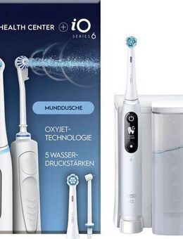 Oral-B Munddusche Oral Health Center, mit iO Series 6 elektrische Zahnbürste