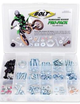 Kawasaki KX KXF Schraubenset 190 Teile Hardware-Kit Sortimentskas - Eschershausen