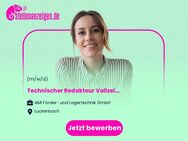 Technischer Redakteur (m/w/d) Vollzeit / Teilzeit - Luckenbach