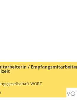 Empfangsmitarbeiterin / Empfangsmitarbeiter (m/w/d) Teilzeit - München