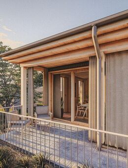 Chalet-Feeling: Uniques Penthouse im Vollholzhaus mit großer Dachterrasse und luxuriöser Ausstattung - München