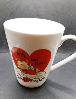Kaffeebecher Ich bin Dein Schutzengel JES Collection 10cm hoch 9cm Öffnung - Essen