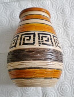 Keramik/Steingut-Vase,Antikform,Struktur,Alt,ca. 20 cm hoch,ca. - 14 cm Dm. - Linnich