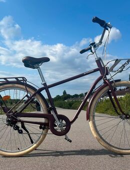 Super City Fahrrad in Bordeaux Rot - Hamburg