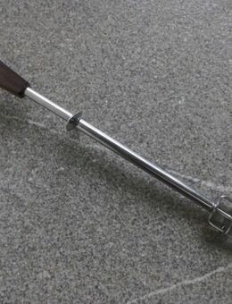 Serviergabel Gabel mit Abstreiffunktion 18/8 Edelstahl Holzgriff Vintage 3,- - Flensburg