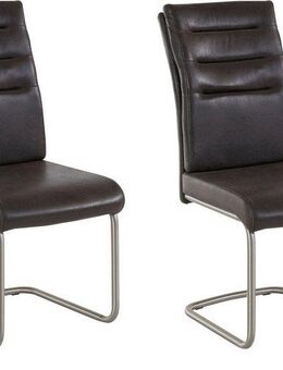 HELA Esszimmerstuhl Paula Freischwinger (Set, 2 St), mit Echtedelstahlgestell, 2 oder 4 Stück