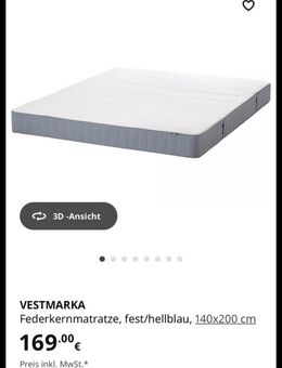 Neues Bett und Matratze von Ikea - München
