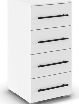 rauch Schubkastenkommode Sideboard Schubladenkommode AVOLA mit Dekorfront (Breite 40 cm inkl. Soft-Close-Funktion), Beimöbel 80 cm breit, 4 Schubladen mit viel Stauraum, MADE IN GERMANY