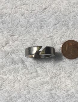 Unisex Edelstahl Ring mit schräger Lücke Vergoldet 1,8cm Innendurchmesser - Fulda
