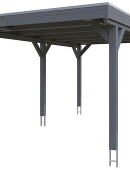 Skanholz Einzelcarport Grunewald, BxT: 321x554 cm, 289 cm Einfahrtshöhe, mit Aluminiumdach