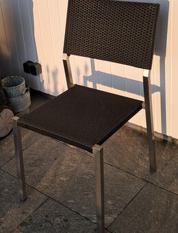 Terassenstühle Polyrattan schwarz - Waldshut-Tiengen