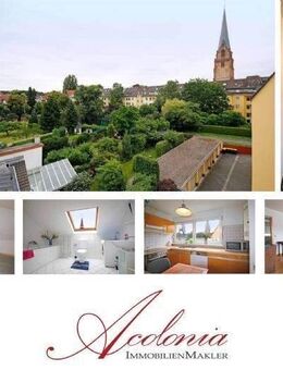 Acolonia Immobilienmakler: Siegburg - Bezaubernde Dachgeschosswohnung nahe dem historischen Stadtkern - Siegburg