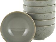 CreaTable Dipschale NATURE COLLECTION, Steinzeug, (Set, 6-tlg), Snackschale, Ø 11,5 cm