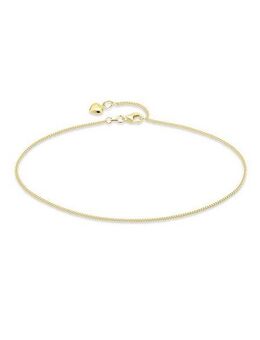 Bruno Banani Fußkette Schmuck Geschenk Silber 925 Körperschmuck Panzerkette Herz, Made in Germany