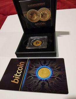 Goldmünzen-Set "Bitcoin" 2 x 1/1000 oz Feingold .999 - Neufahrn (Freising)