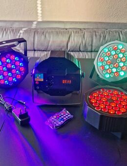 AKKU LED-Strahler MIETEN, DMX, Sound, Disco Bühnenlicht Party - Deutsch Evern