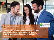 Leiterin bzw. einen Leiter (m/w/d) für das neu geschaffene Sachgebiet 24 „Asyl - Unterbringung und Leistung“ Vollzeit / Teilzeit - Rosenheim