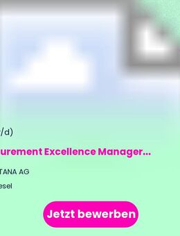 Procurement Excellence Manager (m/f/d) - Wesel