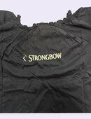 Vintage Strongbow Damen T-Shirt M Schwarz Bardot Off-Shoulder in 81369