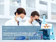 Chemielaborant / Chemiker als stellv. Leitung der Qualitätskontrolle (m/w/d) - Eggenstein-Leopoldshafen