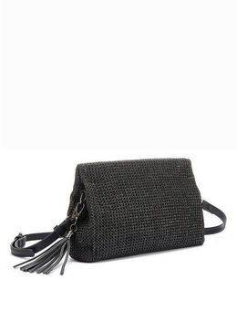Vivance Umhängetasche Clutch, Handtasche,Schultertasche,Tragetasche,Crossbody Bag, Bast-Optik VEGAN
