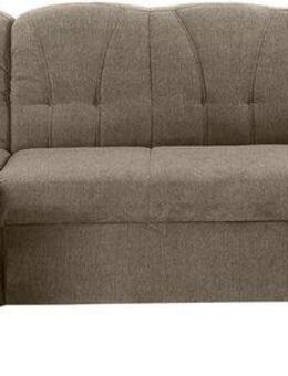 DOMO collection Ecksofa Pegnitz, elegante Rückensteppung, komfortabel, L-Form, wahlweise mit Bettfunktion