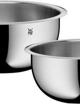 WMF Schüssel Gourmet, Edelstahl 18/10, (Set, 2-tlg), 360° Schüttrand, tropffreies Ausgießen, vielseitig, stapelbar