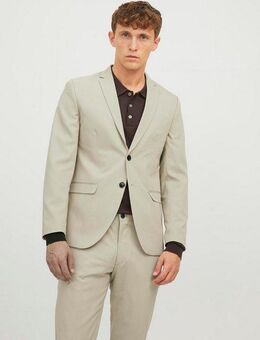Jack & Jones Sakko JPRFRANCO Blazer mit 2-Knopf-Form und extra schmalem Schnitt unifarben, modisch, slim fit, Kunstfaser