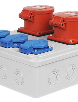 Elektro-Wandverteiler 1x 16A 32A 3x 230V Baustrom-Kasten Set23412 - Wuppertal