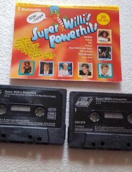 SUPER WILLI'S POWERHITS MC 1988 MIT OKAY - DEN HARROW u.a (2 Musik Kassetten) - Landau (Pfalz)