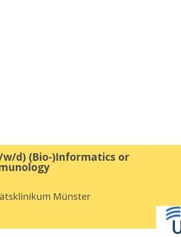 Postdoc (gn*) (Bio-)Informatics or (Neuro-)Immunology - Münster