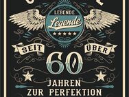 Blechschild Original lebende Legende 60 Jahre Geburtstag 22x17 cm - Hamburg