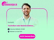 Techniker oder Meister Elektrotechnik als Verantwortliche Elektrofachkraft (VEFK) Produktions- und Versorgungsanlagen (m/w/d) - Mülheim (Ruhr)