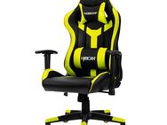 Hyrican Gaming-Stuhl "Striker Copilot" schwarz/gelb, Kunstleder, ergonomischer Gamingstuhl, Bürostuhl, Schreibtischstuhl, geeignet für Jugendliche und Erwachsene