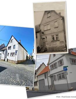 *Einmaliges Fachwerkhaus mit Hof, Terrasse und genehmigte Fertigplanung mitten in der Kernaltstadt* - Hochheim (Main)