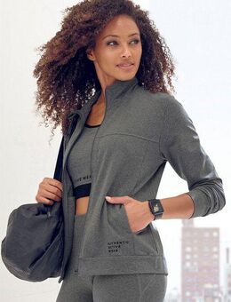 vivance active Sweatjacke Sportjacke mit seitlichen Taschen
