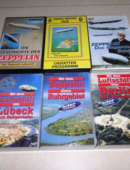 Zeppelin Luftschiffe historisch und vor rund 25 Jahren, 6 VHS Filme - Coesfeld