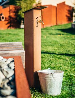 Edelrost Säule Water Tap Wasseranschluss Gartenschlauch - Kraftisried