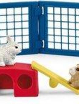 Schleich® Spielfigur FARM WORLD, Zuhause für Kaninchen und Meerschweinchen (42500), (Set)