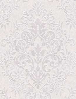 living walls Vliestapete Tapete mit Ornamenten barock, strukturiert, floral, gemustert, glänzend, matt, metallic, ornamental, (1 St), Tapete Klassik Metallic Tapeten Wohnzimmer Schlafzimmer Küche modern