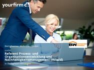 Referent Prozess- und Organisationsentwicklung und Nachhaltigkeitsmanagement (m/w/d) - Bietigheim-Bissingen