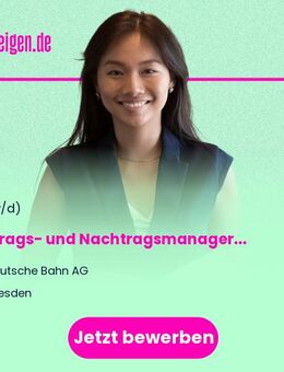 (Junior) Vertrags- und Nachtragsmanager:in Bauüberwachung - Dresden